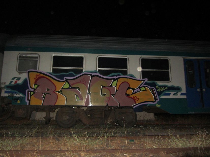 Graffiti Train in Catania - Photo by myself - rage, latinos, sicily (2013)