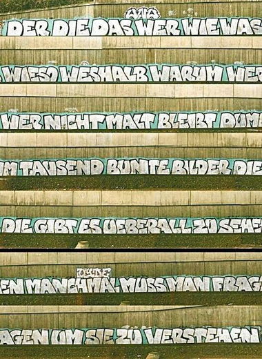 Graffiti Bombing - Photo by nachdenksessel - Top