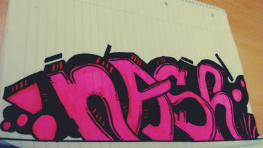 Graffiti Sketch - Photo by nash7 - 4rd, nash, pink