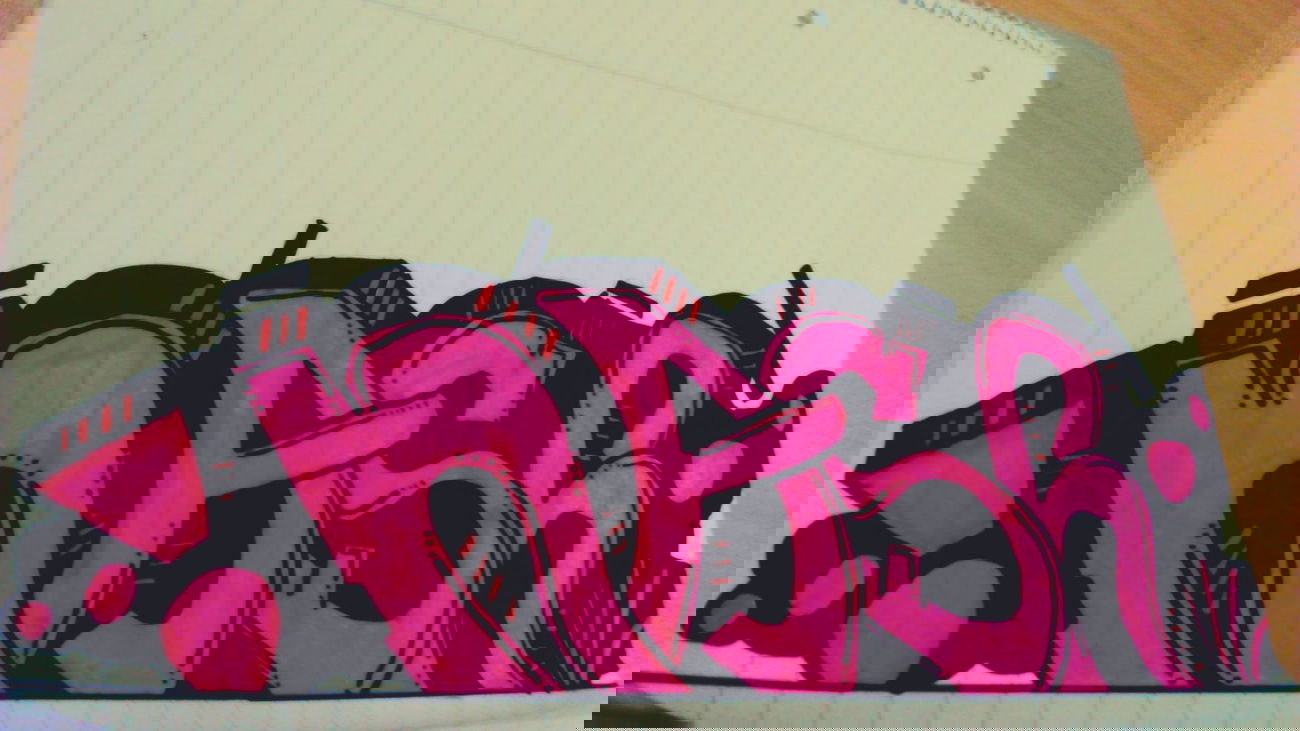 Graffiti Sketch - Photo by nash7 - 4rd, nash, pink