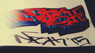 Graffiti Sketch - Photo by nash7 - nash, hd, night