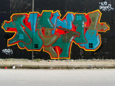 Graffiti Wall in Patra - Photo by nashek - nashek, ilio (2009)