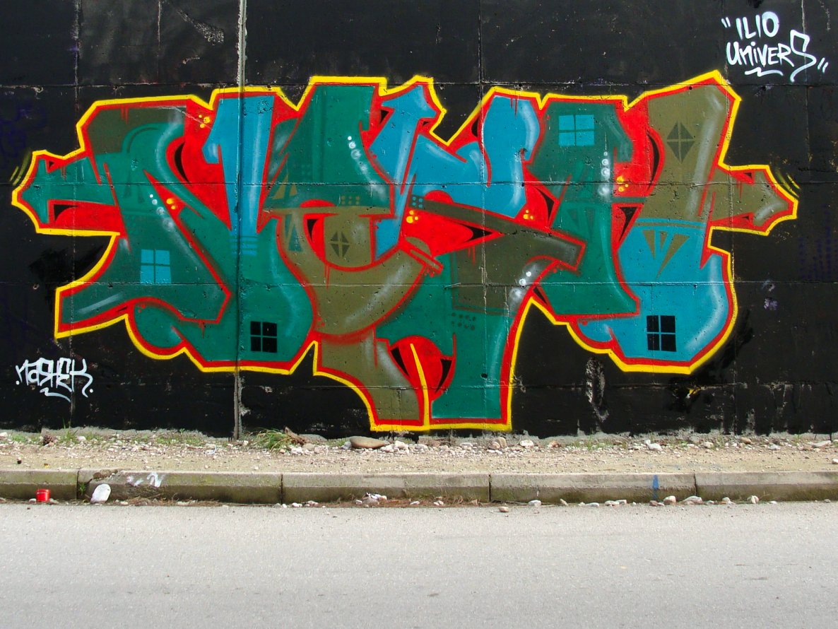 Graffiti Wall in Patra - Photo by nashek - nashek, ilio (2009)