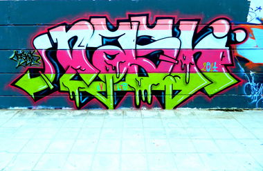 Graffiti Wall in Galatsi - Photo by nashek - nash, knas, nashek (2014)