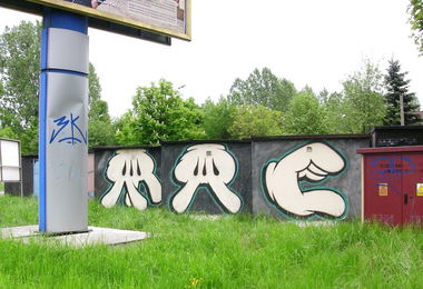 Graffiti Bombing - Photo by nastymac - MAC (2013)