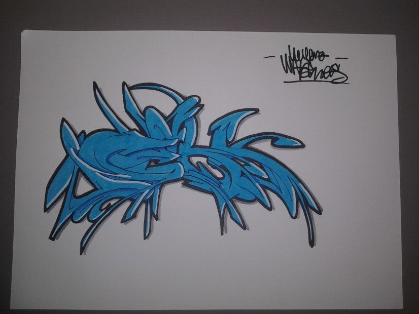 Graffiti Sketch in Arsiero - Photo by ne0s - neos (2013)