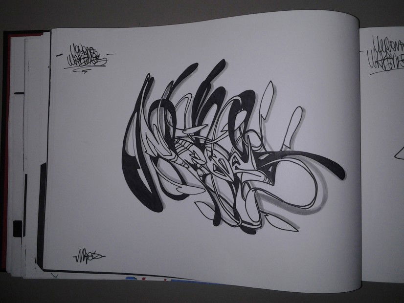 Graffiti Sketch in Arsiero - Photo by ne0s - neos (2013)