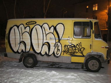 Graffiti Bombing in Dzerzhinsk - Photo by nearcrimekid - osim, NCK (2012)