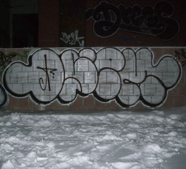 Graffiti Bombing - Photo by nearcrimekid - throwup, throwie, bombing