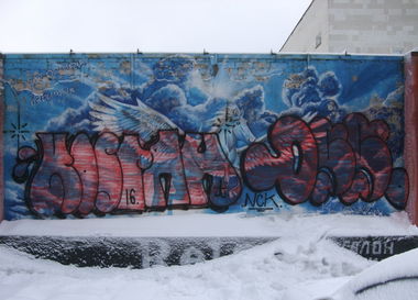 Graffiti Bombing - Photo by nearcrimekid