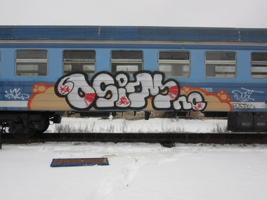 Graffiti Train - Photo by nearcrimekid - osim, nc