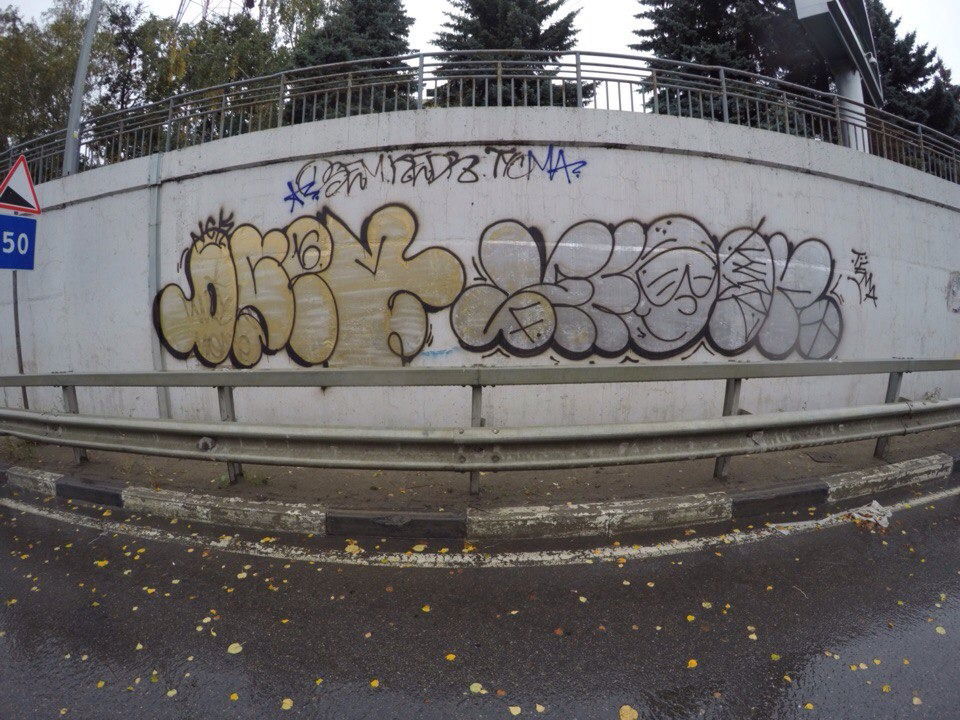 Graffiti Bombing - Photo by nearcrimekid - throwup, bombing, russian