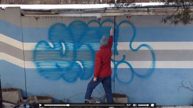 Graffiti Bombing - Photo by nearcrimekid