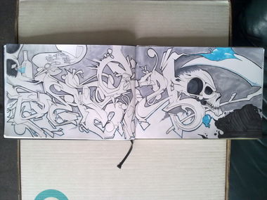 Graffiti Sketch in Berlin - Photo by neicky - SOICK, PARTY