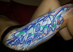Graffiti Artwork - Photo by neicky - darling, bodypainting (2017)