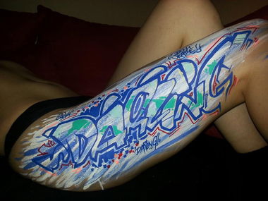 Graffiti Artwork - Photo by neicky - darling, bodypainting (2017)