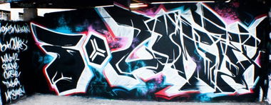 Graffiti Wall in Chemnitz - Photo by neon - B-Complex, nano42, Chemnitz (2013)