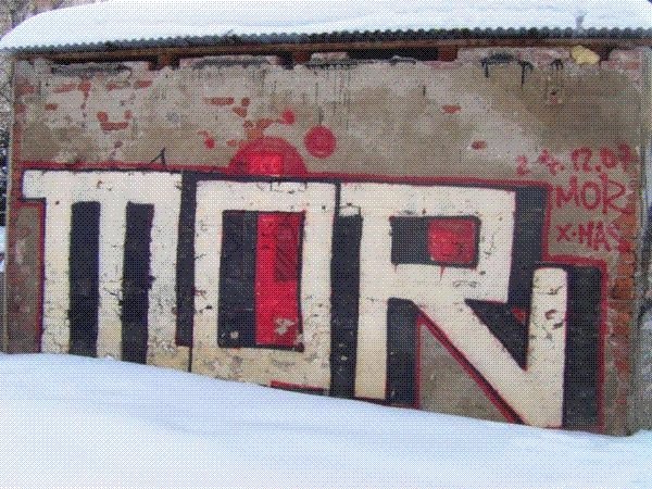 Graffiti Bombing - Photo by neon - MOR, 2007, chemnitz (2007)