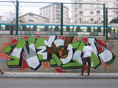 Graffiti Wall in Istanbul - Photo by neonlan (2019)