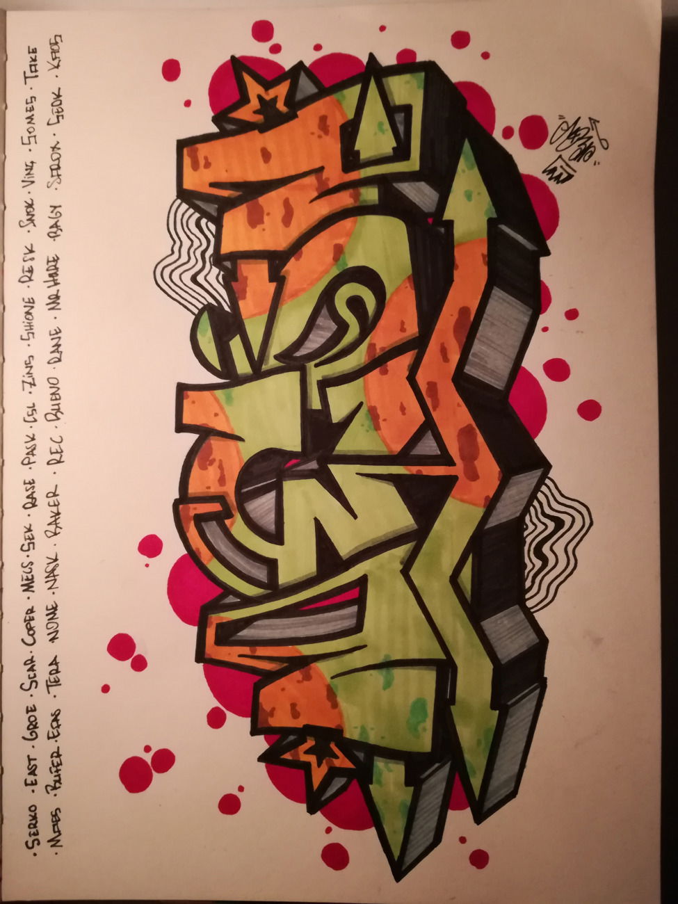 Graffiti Sketch in Turkey - Photo by neonlan - graffitipornvandalstylesketch (2017)