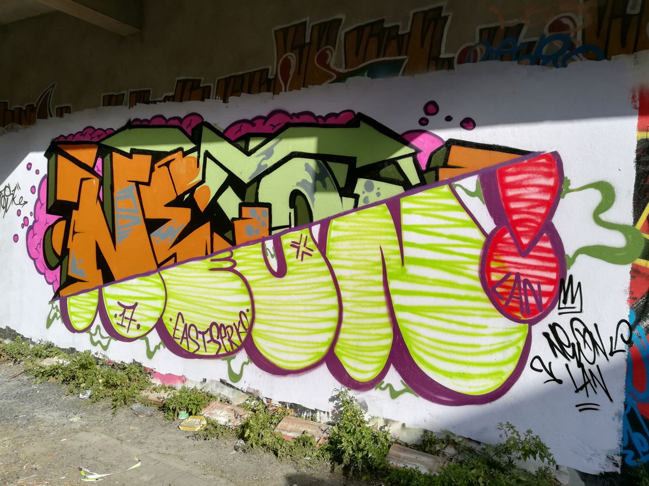 Graffiti Wall in Turkey - Photo by neonlan - graffitipornistanbulneonlanpendik (2017)