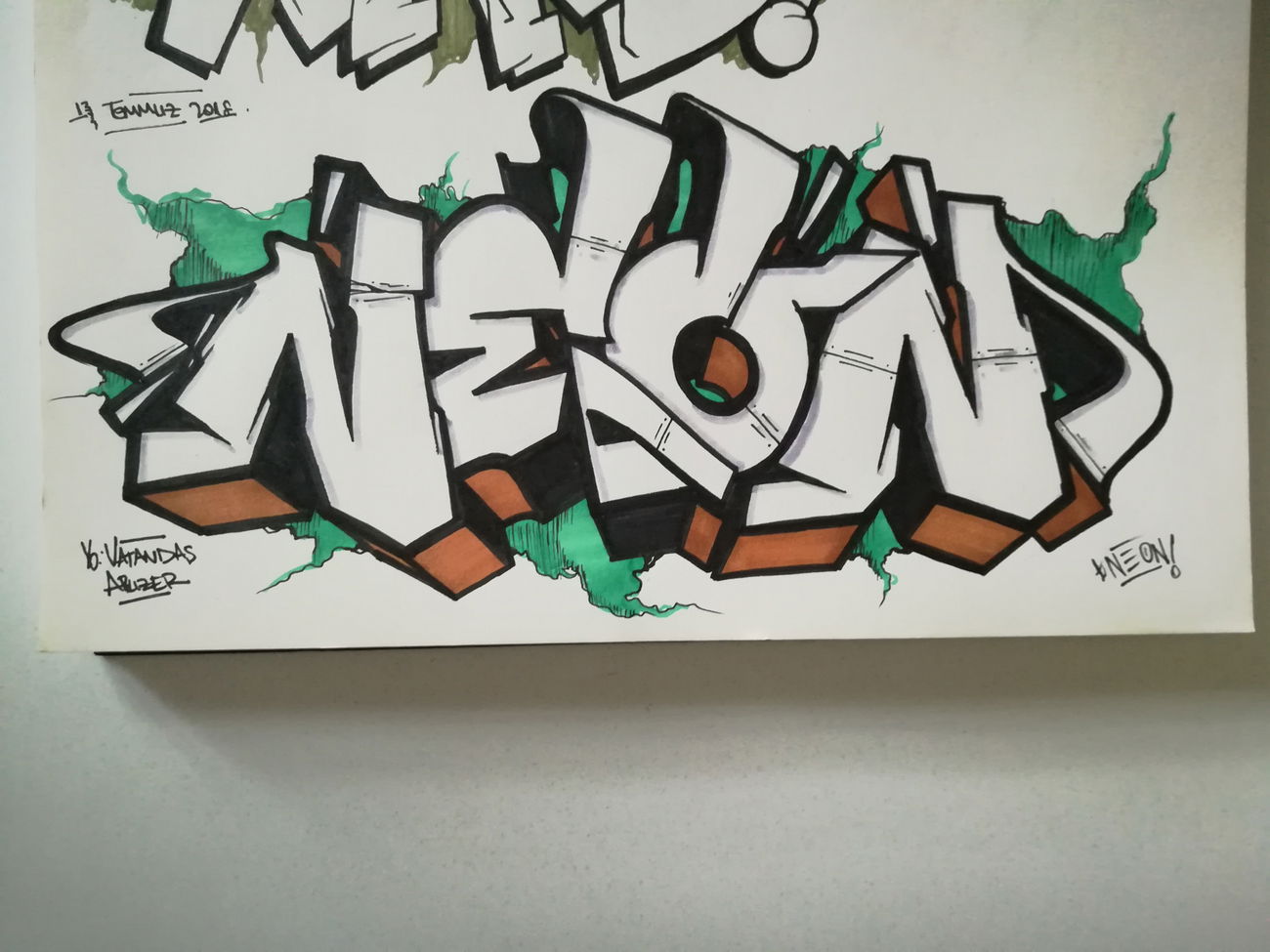 Graffiti Sketch in Turkey - Photo by neonlan (2017)