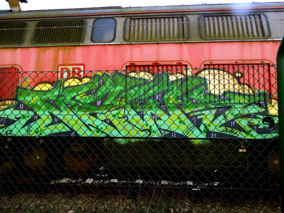 Graffiti Train in Bremen - Photo by news - news (2014)