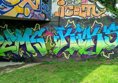 Graffiti Wall in Freiburg im breisgau - Photo by nice - halloffame, colourful, legalwalls (2024)