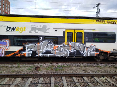 Graffiti Train - Photo by nice - 2025, freiburg, trainwriting (2025)