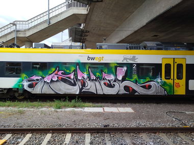 Graffiti Train - Photo by nice - trainwriting, freiburg, 2025 (2025)