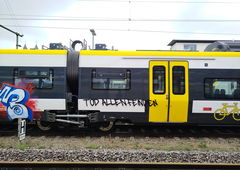 Graffiti Train in Freiburg - Photo by nice - 2025, freiburg, trainwriting (2025)