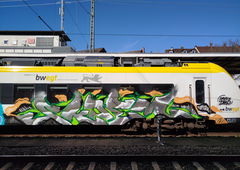 Graffiti in Freiburg - Photo by nice - trainwriting, bawü, freiburg (2025)