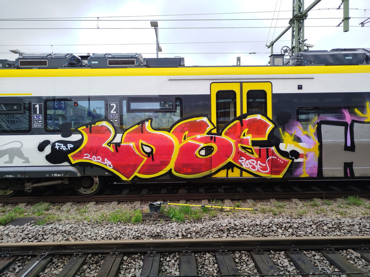 Graffiti Train in Freiburg - Photo by nice - 2025, freiburg, trainwriting (2025)
