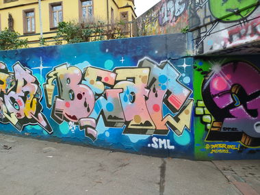 Graffiti Wall in Freiburg im breisgau - Photo by nice - halloffame, colourful, legalwalls (2024)