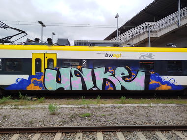 Graffiti Train - Photo by nice - trainwriting, 2025, freiburg (2025)