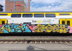 Graffiti Train in Freiburg - Photo by nice - 2025, freiburg, trainwriting (2025)