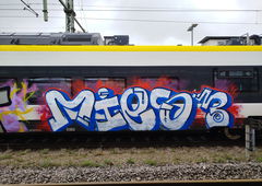 Graffiti Train in Freiburg - Photo by nice - 2025, freiburg, trainwriting (2025)