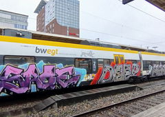 Graffiti Train in Freiburg - Photo by nice - snkcrew, bawü, trainbombing (2025)
