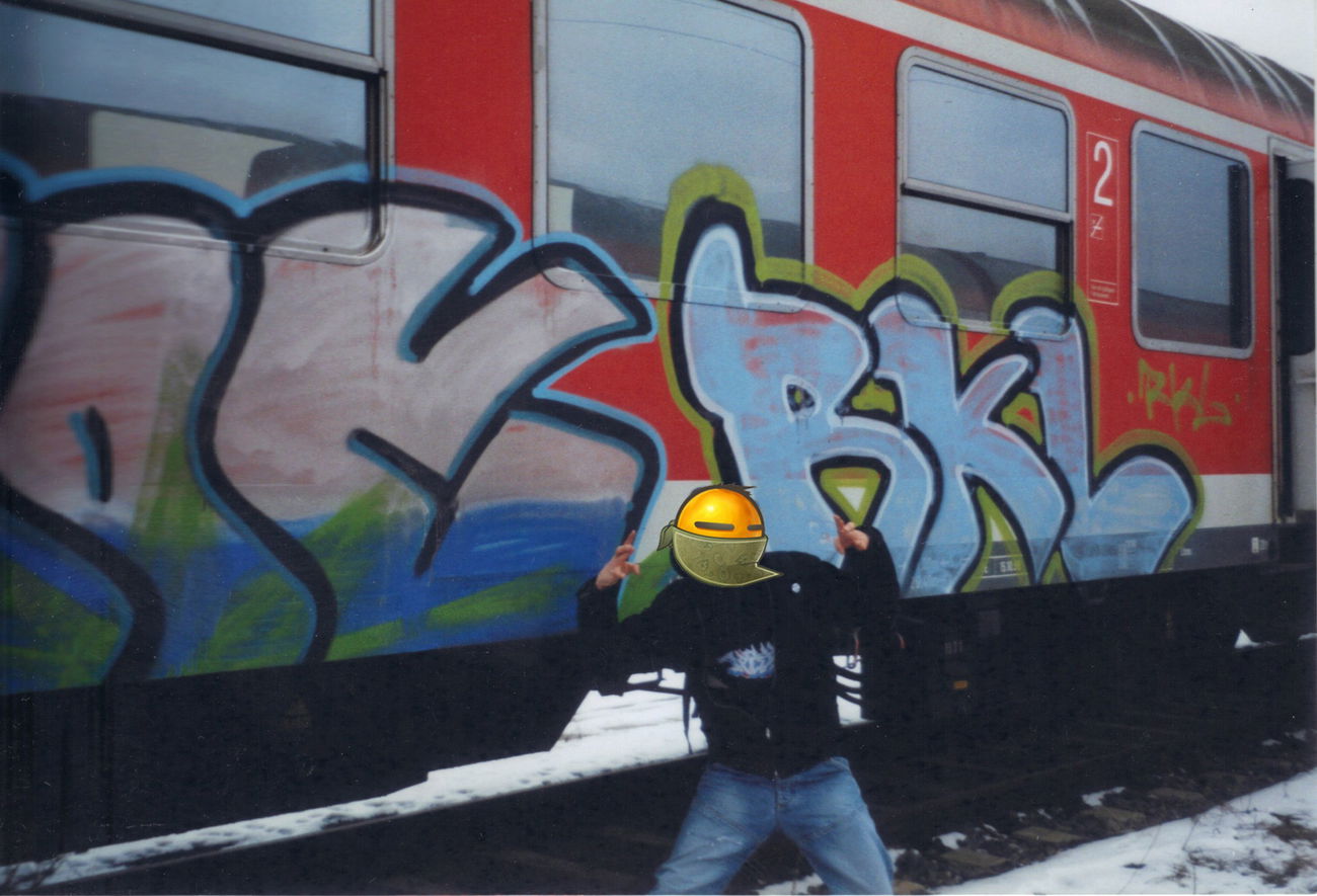 Graffiti Train in Deutschland - Photo by nik (2004)
