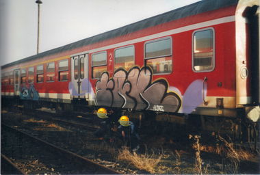 Graffiti Train in Deutschland - Photo by nik (2004)