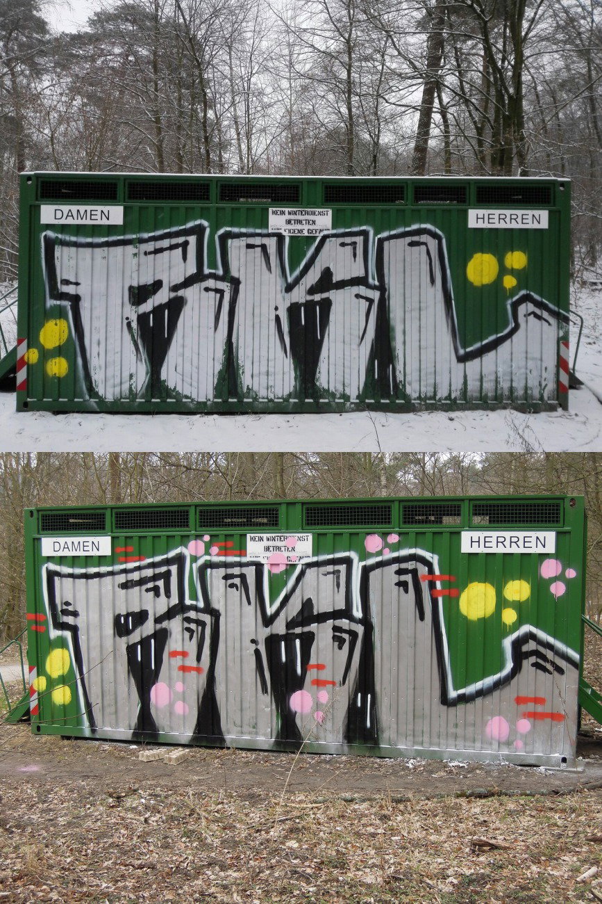 Graffiti Wall in Berlin - Photo by nik (2017)