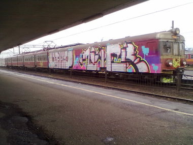 Graffiti Train in Poland - Photo by nike1984 - Workie, Luter (2013)