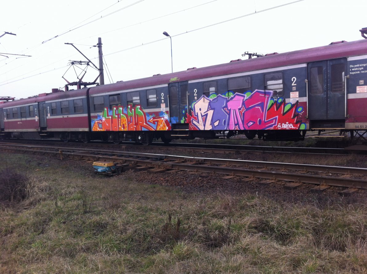 Graffiti Train in Zagorzyce - Photo by nike1984 - Monar, Roma (2014)