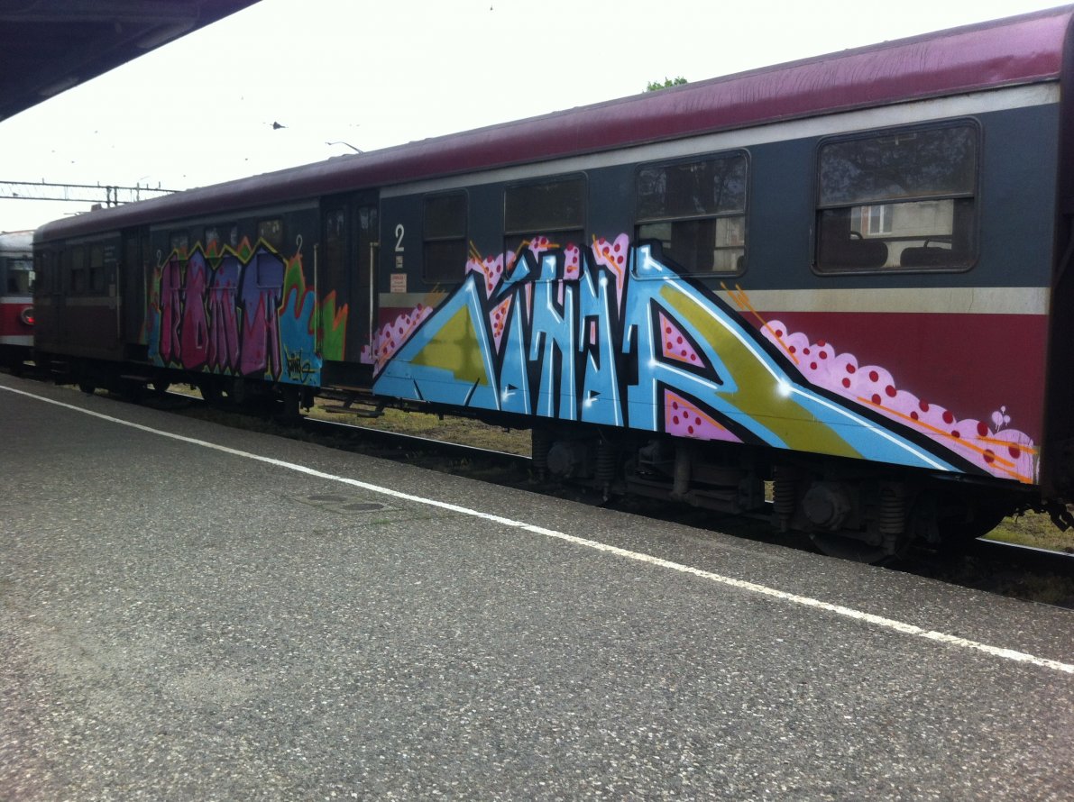 Graffiti Train in Poland - Photo by nike1984 - Roma, Monar (2014)