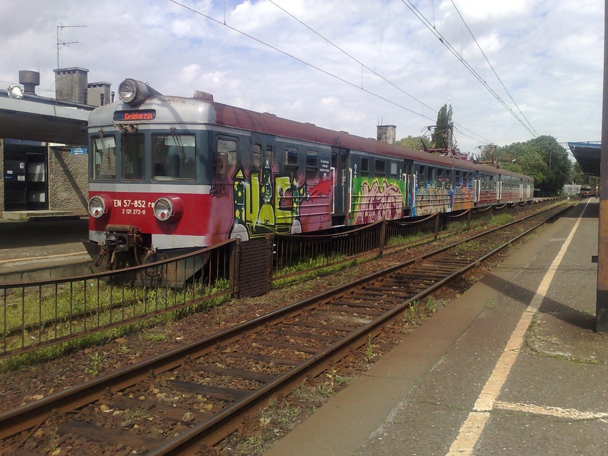 Graffiti Train in Piskornik - Photo by nike1984 - Luter, Mizte, Gosch (2014)