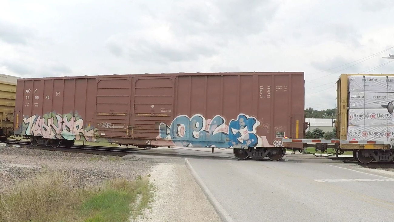 Graffiti Train in United States - Photo by ninedos - iowa