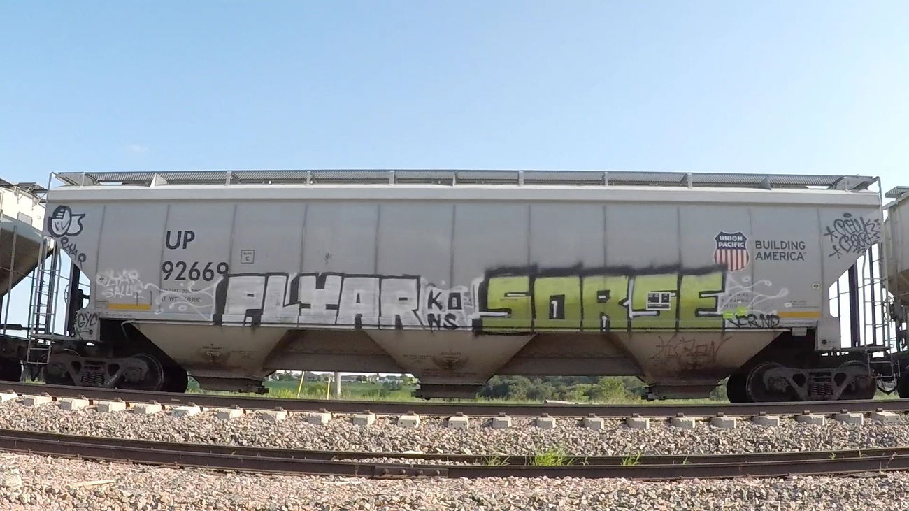 Graffiti Train in United States - Photo by ninedos - iowa
