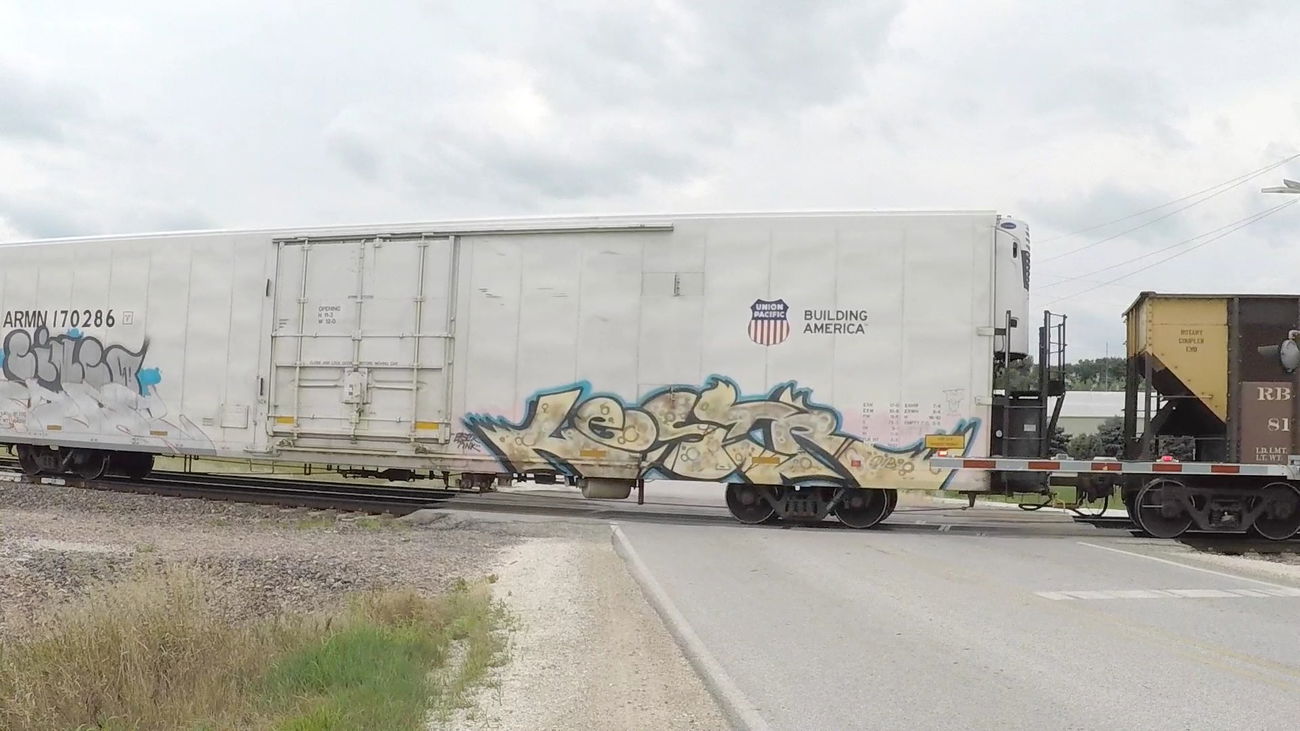 Graffiti Train in United States - Photo by ninedos - iowa