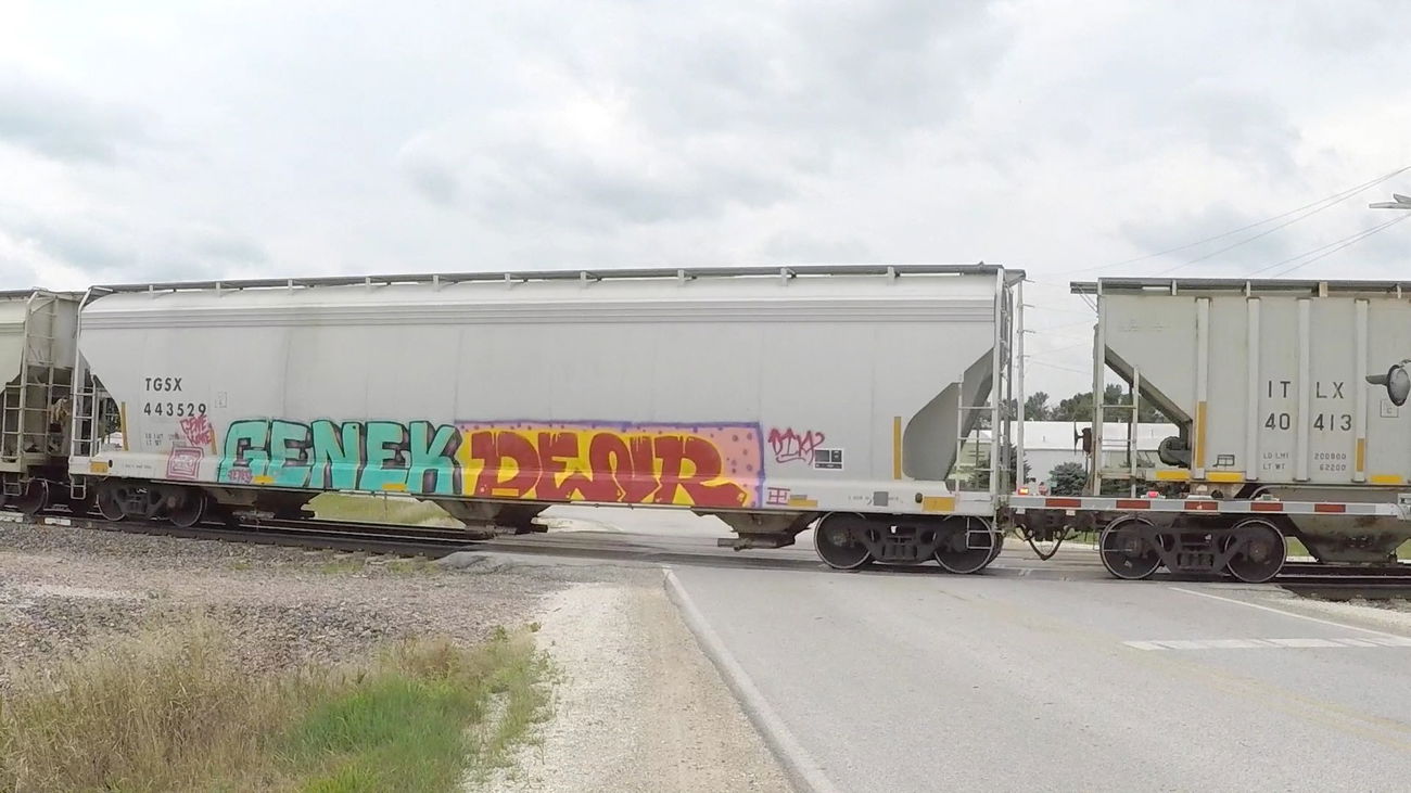 Graffiti Train in United States - Photo by ninedos - iowa