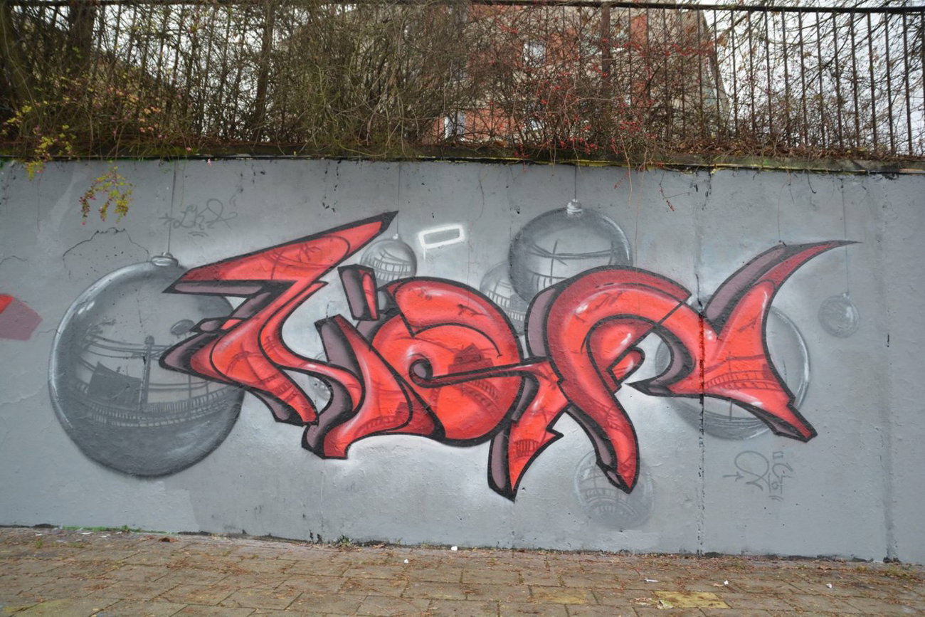 Graffiti Wall - Photo by noc - noc, style, red (2014)